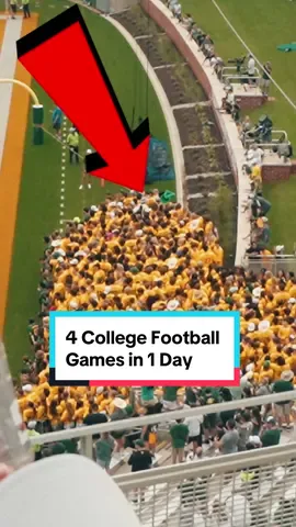 4 college games in 1 day has it ever been done before? Probably not, I wouldn’t recomemnd for serious ganes lol, I just wanted to tour stadiums and all the games were 30+ point favorites anyways. #texas #baylor #texasstate #waco #texasaggies 