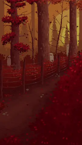 🍂 #pixelart #aseprite #fypart #artistsoftiktok #pixaki #gif #phonewallpaper #fall #fallwallpaper #autumn #forest #ghost 
