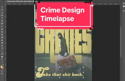 Come design a poster endorsing nefarious acts with me.  #graphicdesign  #photoshop #graphicart  #illustrator  #designs  #adobeillustrator  #design #designideas  #adobe  #visual  #brutalism  #streetwear  #graphic #timelapse 