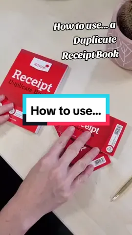 How to use a Duplicate Receipt Book #toptips #howtotiktok #madebysilvine #stationeryaddict #duplicate 