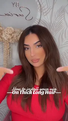 Reposting an older video showing how to hide long or thick hair under a wig to create a natural appearance. Make sure to do a very low ponytail, and using a wig cap smush your hair into it making sure to spread it out and never concentrate all the hair in one spot to avoid a big bump. *best tip*use sillicone tape on the part line for a flawless finish ❤️
