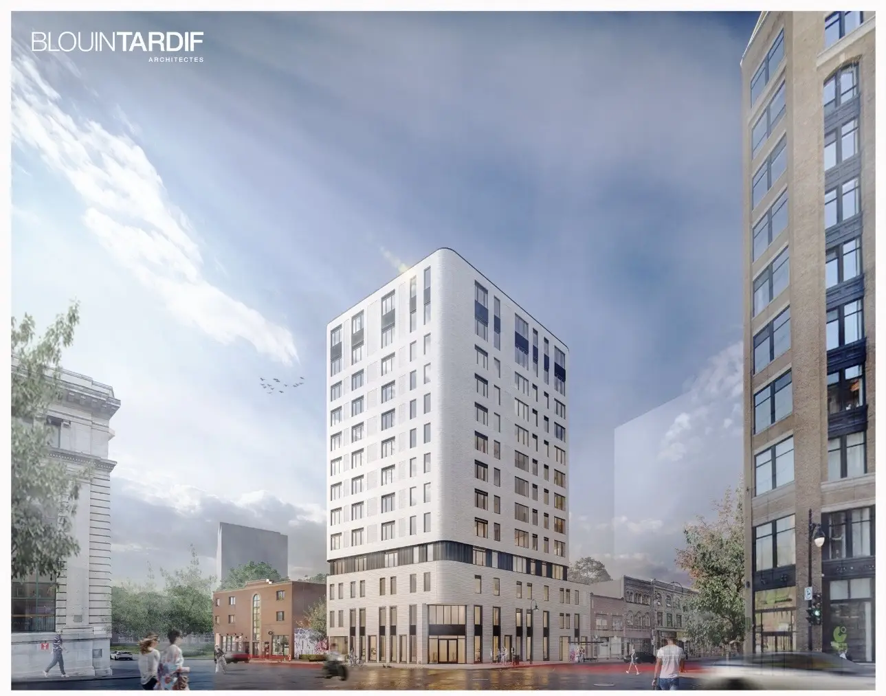 A new student residence will be created in downtown Montreal. Nearly 170 units will be developed in a new non-profit student housing project carried out by the social economy enterprise @UTILE . Le Méridien will open at 1635 Saint-Laurent Boulevard, at the corner of Ontario Street. It will be able to accommodate up to 281 students from the start of the 2026 school year. In addition to contributing to the revitalization of this sector of Montreal, the student population will be housed close to educational establishments, public and active transportation networks and essential services. This is excellent news for access to affordable housing for students! #montréal 