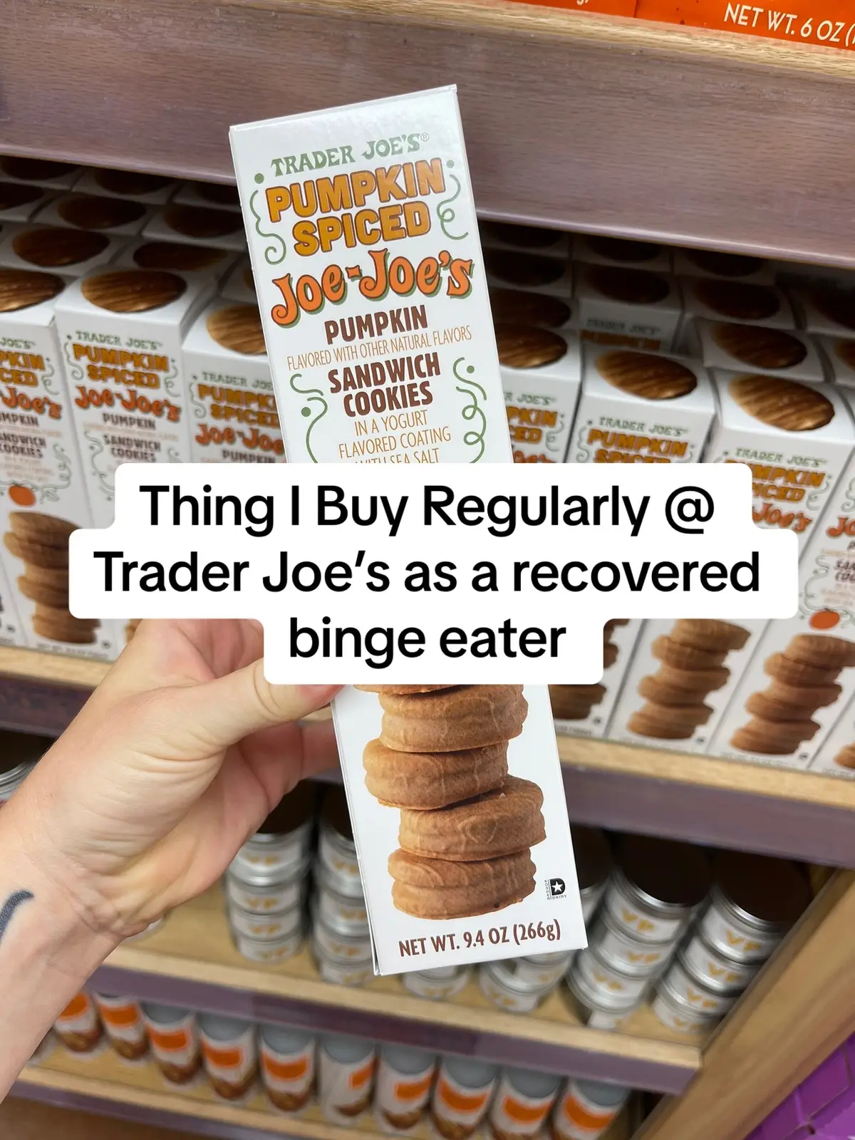 What are some of your trader joes faves?  #bingeeatingrecovery #mytherapistsays #traderjoeshaul #teaderjoesfinds 