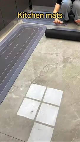 #ad Kitchen mat, non-slip and waterproof, make your cooking easier! #mat #Kitchenmats #Bathroommats #kitchen #antiskid #Waterabsorption #Antifouling #durable #hygiene 