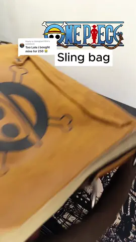 Replying to @littlegiant1014  I don't why most of the products here on Tiktok are cheper than other shopping platforms. Just like this One Piece sling bag that I bought here. This is also comes with other anime design and perfectly fit for any gender in any age. ✅ #slingbag #onepieceslingbag  #tiktokshop 
