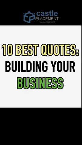Unlock the wisdom of successful entrepreneurs with these 10 inspiring quotes. Ready to take your business to new heights? #CastlePlacement  #BusinessQuotes  #Entrepreneurship  #Inspiration #fyp #foryou
