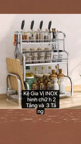 Kệ để đồ bếp INOX 2/3 tầng tiện dụng#tienichgiadinh #TikTokFashion #thinhhanhtiktok 