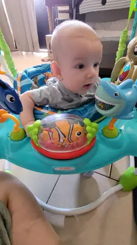 I'm awake now 😊 #littleone #baby #cute #boy #momlife #happy #Love #adorable #fyp #silly #cutie #family #kids #firsttimemom #dadlife #parents #babyboy #parenting #bigboy #babyfever #trending #viral #foryou #4monthsold #rizz #fun #funny #foryoupage #awake #sleepy #play #playing #bouncer 