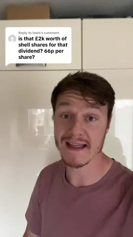 Replying to @lewis “Is that 2K worth of Shell shares for that dividend?”