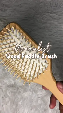 Minimalist Wooden Paddle Brush✨🤍 #tiktokfinds #fyp #woodenpaddlebrush #woodenbrush 