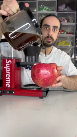 Pomegranate Coffee ☕️ #baderalsafar #coffee #pomegranate #fruit #asmr #satisfying #satisfaction #foryou #fyp #foryoupage 