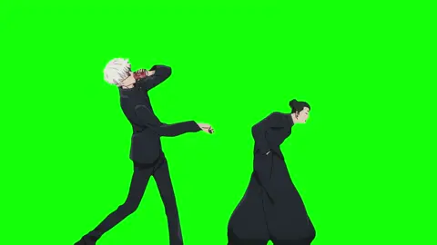 Jujutsu Kaisen - Gojo and Geto Walking - Green Screen #anime #jujutsukaisen #gojousatoru #itadoriyuuji #getosuguru #animeedit #greenscreen 