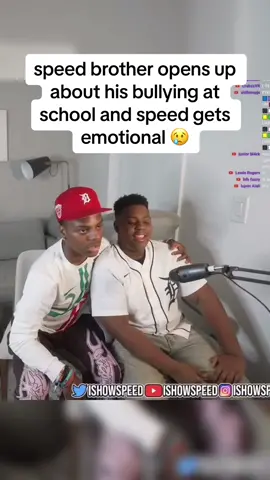speeds stream ends on a sad note when his brother talks about his struggles being related to him 🥲 #ishowspeed #ishowspeedclipz #fyp #speed #bullyingawareness #emotional 