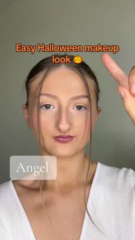 Easy Halloween makeup look 🎃😇 #halloweenmakeuplook #halloween2023 #makeup #halloweenmakeuptutorial #fyp