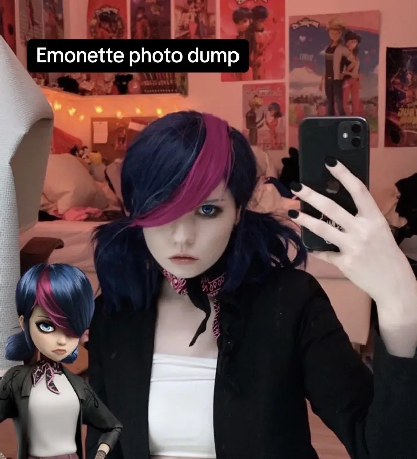 I’ll just keep calling her Emonette and I’ll give her all my love  . . . . . #miraculous #miraculouscosplay #shadybugandclawnoir #shadybugcosplay #shadybug #marinette #marinettecosplay #miraculousworld 