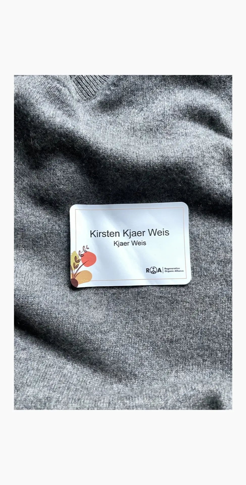 “This week I had the privilege of meeting the inspiring people of the Regenerative Organic Alliance (ROA). It was powerful and energizing to be surrounded by so many who live and breathe the necessity for organics, regenerative farming, and soil health.” - Excerpt from the Care-Wise bi-monthly email from our founder Kirsten #kjaerweis #fyp #organicfarming