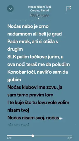 Nosas Nisam Tvoj - Corona, Rimski #viral #fyp #foryou #coronaghetoven #rimski #balkanmusic #balkan #music #speedup #balkatunes 
