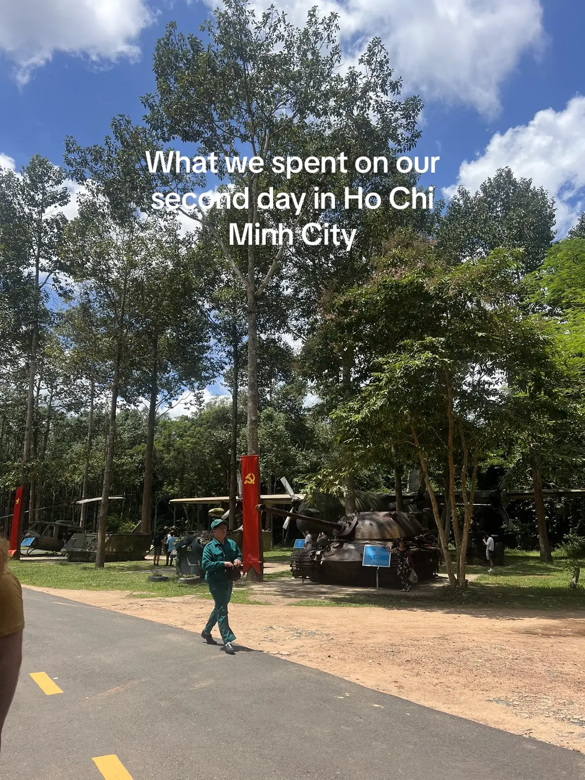 Splurg day - cu chi tunnels + a by tung #whatwespentinaday #hochimingcity #abytung #cuchitunnels 