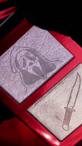 Unveiling our Ghost Face Ultra-Dimensional Duochrome Highlighter! Featuring the iconic Ghost Face stamp and his chilling knife, this highlighter will be your new go to 👻✨ #glamlite #ghostfacexglamlite #ghostface #ghostfacehighlighter