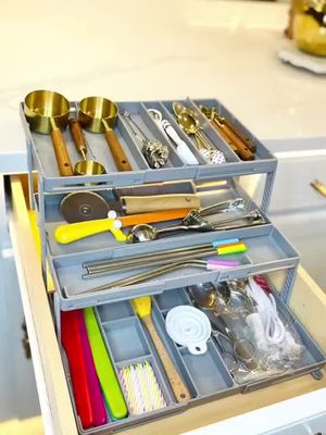 Junk Drawer and want it neatly organized!? 🤔Yes!!! Look at this multi functional Smart Drawer that I purchased from Amazon. What a best solution, I love that this organization system can expand to accommodate any drawer size as needed. it can be easy secured on the drawer to avoiding shifting and tipping off when opened. Shop the Smart Drawer organizer in my bio.  #SmartDrawer #organization #lowes #kichenorganizing #Amazon #tiktokmademebuyit #amazonfinds #amazondeals #organizedhome  REPOST from @wowworld_decor