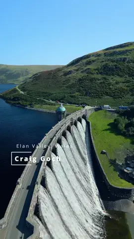 Craig Goch Dam located in the Elan Valley - Have you been? (Joshrobinsonhiking) #visitwales #Wales #cymru #dronevideo #dronelife #dronetiktok #elanvalley #elanvalleydam #elanvalleydams #elanvalleywales #thewalescollective #walesonline #traveluk 