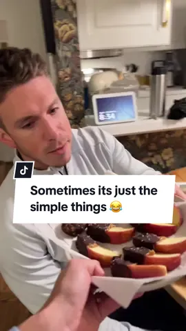 My husbands reaction to simple dessert 😂 #funnyhusbands #fyp #dessert 