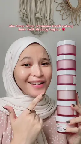Aku tetap cinta, walaupun mesti nabung demi kulit kinclong begini 💕 #fyp #skincare #skintific #moisturizer #mshniacinamide #brighteningmoisturizer #moisturizerpinkskintific 