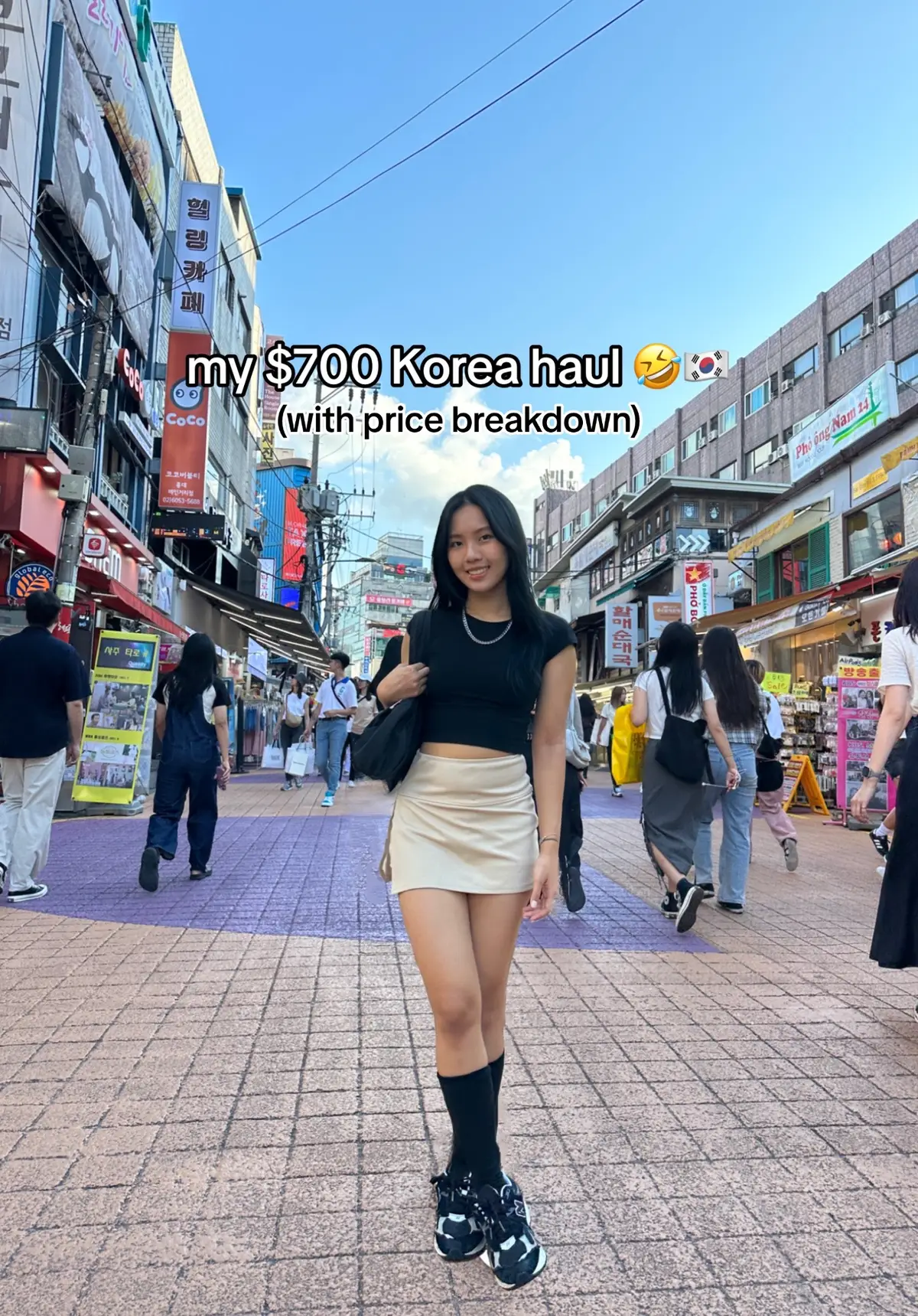 honestly its not so bad… i think i got good deals on a lot of stuff #foryou #seoul #seoulhaul #koreahaul #fyp #haul 