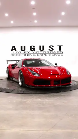 Liberty Walk Widebody Ferrari 488 currently for sale by August Motorcars! 🔥 This must-see custom 2017 Ferrari 488 GTB features a head-turning Liberty Walk Widebody Kit, Vorsteiner carbon goodies, gorgeous AL13 wheels, and much more! If you’ve been in the market for an exotic car that stands out from the rest - this is it! Installed Upgrades: Liberty Walk Widebody over Fenders Vorsteiner Carbon Fiber Front Lip & Side Skirts Vorsteiner Carbon Fiber Rear Diffuser Fins AL13 Forged Wheels Fi Exhaust Ferrari GT3 Race Wing Ferrari GT3 Race Mirrors And more! Full details can be found on our website. Worldwide shipping available 🌎 #ferrari #libertywalk #ferrari488 #exoticcar #supercar #carlifestyle #carsforsale 