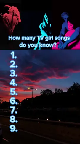 How many TV girl songs do you know? #tvgirl #tvgirlsongs #howmanysongsdoyouknow #fyp #fypシ #fypage #foryou #foryoupage 