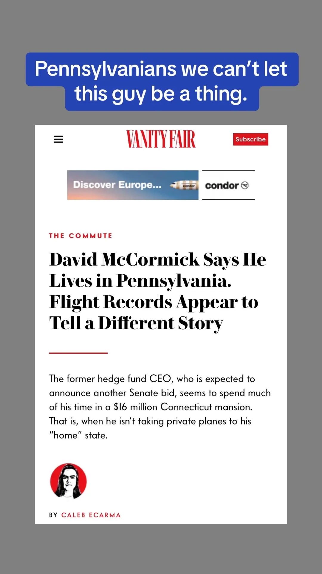 #pennsylvania #pennsylvaniacheck #davemccormick #phony #goplies #gopcorrupt #gopshill #maga #endmagacult #magaisacult #magaisamericanisis #fyp #genxtiktokers #voteblue #votecasey #bobcaseyforsenate #caseyforpa #immediatelyno 