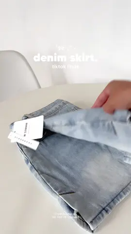 tiktok finds — denim skirt with short ☁️✨ #tiktokshop #denimskirt #fits 