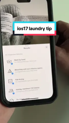 This is such a cool and super useful iphone ios17 feature! (Thanks to @CNET for showing me this!) #cleaningtips #laundrytok #cleanrok #ios17 #iphone 