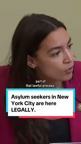 Asylum seekers in New York City are here LEGALLY. If migrants are in imminent danger, they have the right under U.S. law to seek asylum here. Migrants legally initiate the asylum process by arriving in the U.S., most often at a port of entry, and declaring their intent to seek asylum. An initial interview is conducted on site to see if they have ‘credible fear.’ If they do not, they’re deported immediately. If they do, then they are allowed to live in the U.S. while they await a court hearing to formally establish their asylum status.’