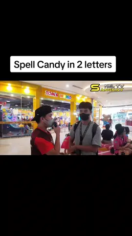 How do you spell candy in 2 letters? Ano tamang sagot #tiktok #tiktokviral #tiktokfunny #logic #logicquestion #Sangkayneltv #contentcreator