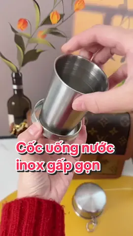 Cốc uống nước cá nhân bằng inox gập gọn sáng tạo, siêu tiện dụng, có nhiều kích cỡ #cocuongnuoc #cocuongnuocgapgon #cocuongnuocinox #cocinox #cocinoxgapgon 