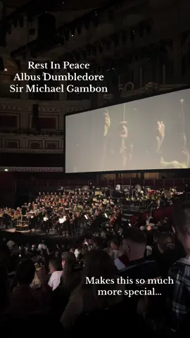 Very sad day #michealgambon #dumbledore #harrypotter #rip #professordumbledore #fyp #celebritydeath #memory #concert #london 
