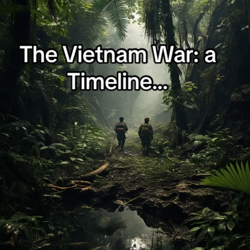 American side of the Vietnam war timeline… #history #vietnam #war #vietcong #education 