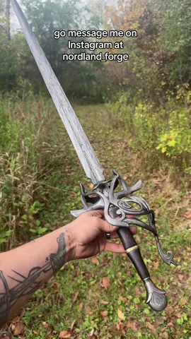 Lotta work went into this one #bladesmith #swordsmith #knifemaker #lotr #dndtiktok #dnd #lotrtok #forge #fypシ 