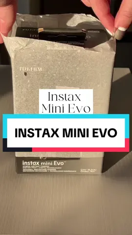 Is this not the most beautiful thing you’ve ever seen?!? 🤩 dream camera acquired #instaxminievo #fujifilm #instaxminievohybrid #polaroid #hybridcamera #fyp #amazonmusthaves #amazonfinds 
