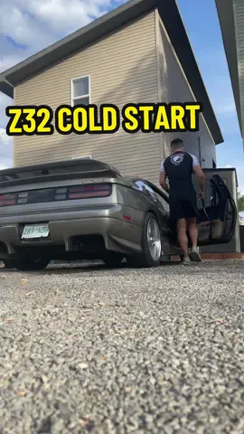 VeilSide 300zx Twin Turbo Cold Start • Single Exit 5zigen Bordermax Exhaust  . . #fyp #5zigen #5zigenexhaustsystem #300zx #coldstart 