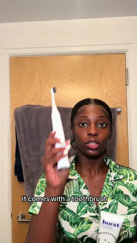 Teeth whitening at home ?!? Yes please #burstpartnergiftedme their sonic toothbrush and I am so pressed. #burstpartner #burstreview @BURST Oral Care #foryou #teethwhitening #dental #teethwhiteninghacks 