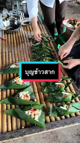 ประเพณีบุญข้าวสาก 🙏 #tiktokพาทํา #บุญข้าวสาก #บุญเดือนสิบ #ประเพณีอีสาน #อีสานบ้านเฮา 