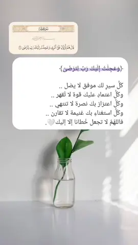 وعجلت اليك ربِ لترضى ❤#اكتب_شي_توجر_عليه #fyp #viral  #foryou  #foryoupa  #fypシ#  #قران #quran #explore#قصص_حقيقيه #قصص_واقعية #قصص_دينيه #قصص 