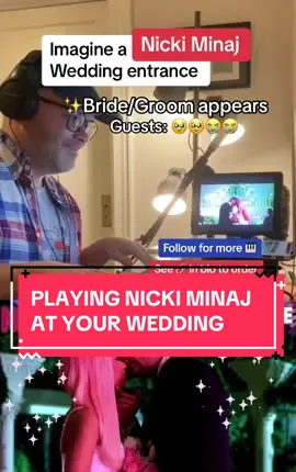 WAIT A MINUTE…🤔😩🥺 The problem is we’d probably start rapping😭 [via @Johnny Herbert Piano & Ukulele ] #nickiminaj #wedding #drake #pianocover 