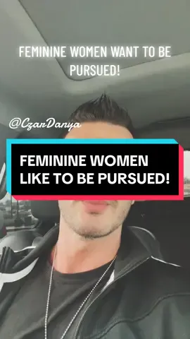 Feminine women like to be PURSUED! Majority of these women will not reach out first unless the attachment has been built. #datingadvice #relationships #czardanya #fyp 