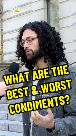 What are the best & worst condiments? 👀 #povz #genz #talkshow #pov #streetinterview #theconversationalist #food #condiments #hottake 