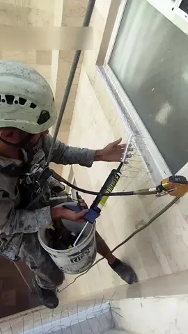 (Performed by professionals. Do not attempt) These workers deserve all the respect!