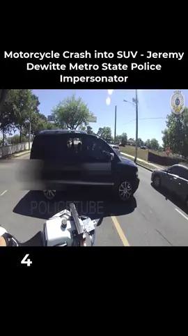 Motorcycle Crash into SUV  4