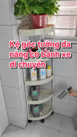 Kệ góc tường để đồ bằng nhựa có bánh xe di chuyển tiện lợi, khung sắt sơn tĩnh điện chắc chắn, bền bỉ #kegoctuong #kegoctuong5tang #kegoctuongdanang #kegoctuongcobanhxe #kegoctuongnhatam 